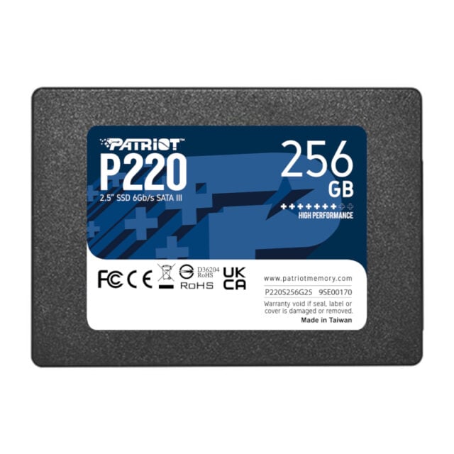 Patriot P220 256GB 2.5" SSD-Wolf Media Store