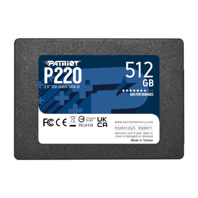 Patriot P220 512GB 2.5" SSD-Wolf Media Store