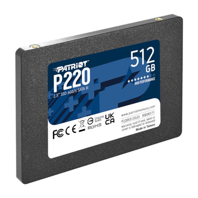 Patriot P220 512GB 2.5" SSD-Wolf Media Store