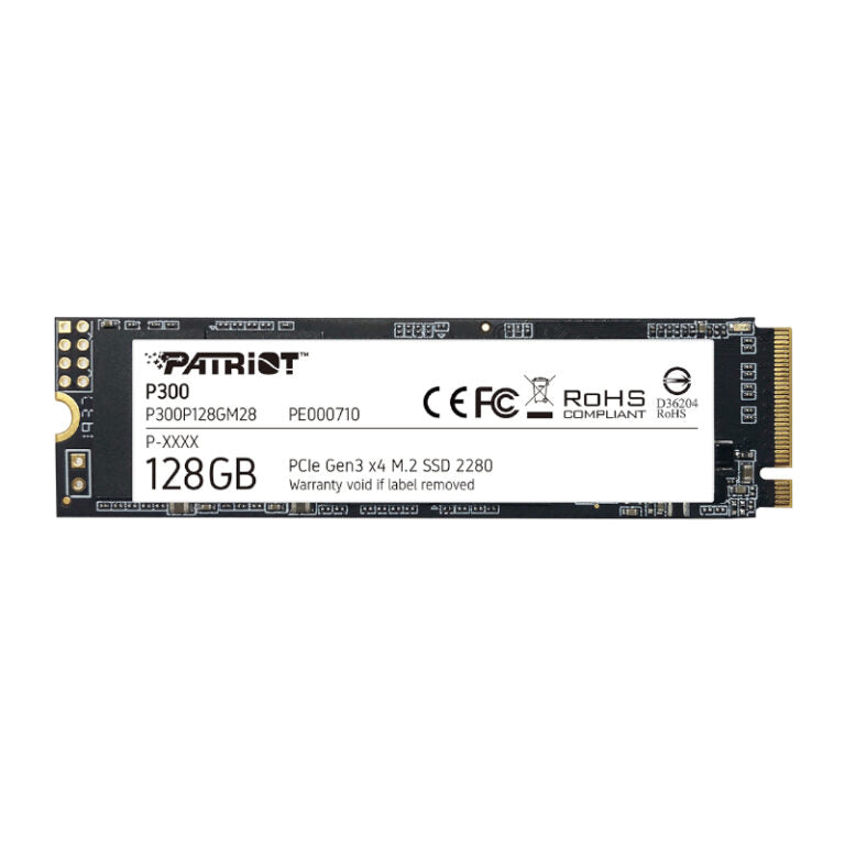 Patriot P300 128GB M.2 PCIe NVMe SSD-Wolf Media Store