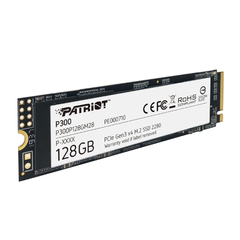 Patriot P300 128GB M.2 PCIe NVMe SSD-Wolf Media Store