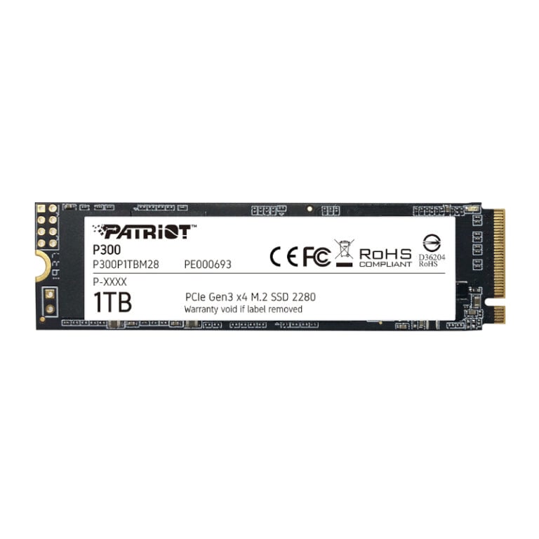 Patriot P300 1TB M.2 PCIe NVMe SSD-Wolf Media Store