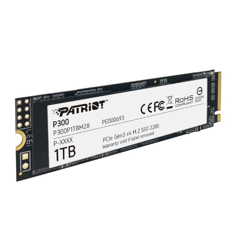 Patriot P300 1TB M.2 PCIe NVMe SSD-Wolf Media Store