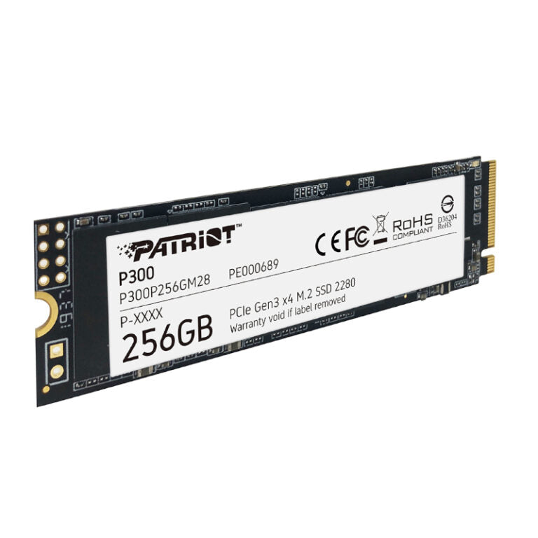 Patriot P300 256GB M.2 PCIe NVMe SSD-Wolf Media Store