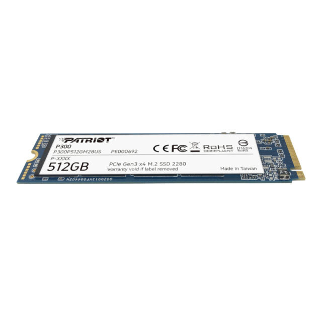 Patriot P300 512GB M.2 PCIe NVMe SSD-Wolf Media Store