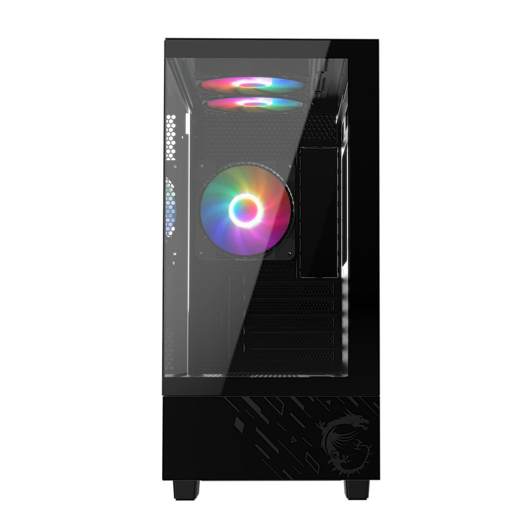 MSI PAG PANO M110A Micro-ATX Gaming Chassis – Black - Wolf Media Store