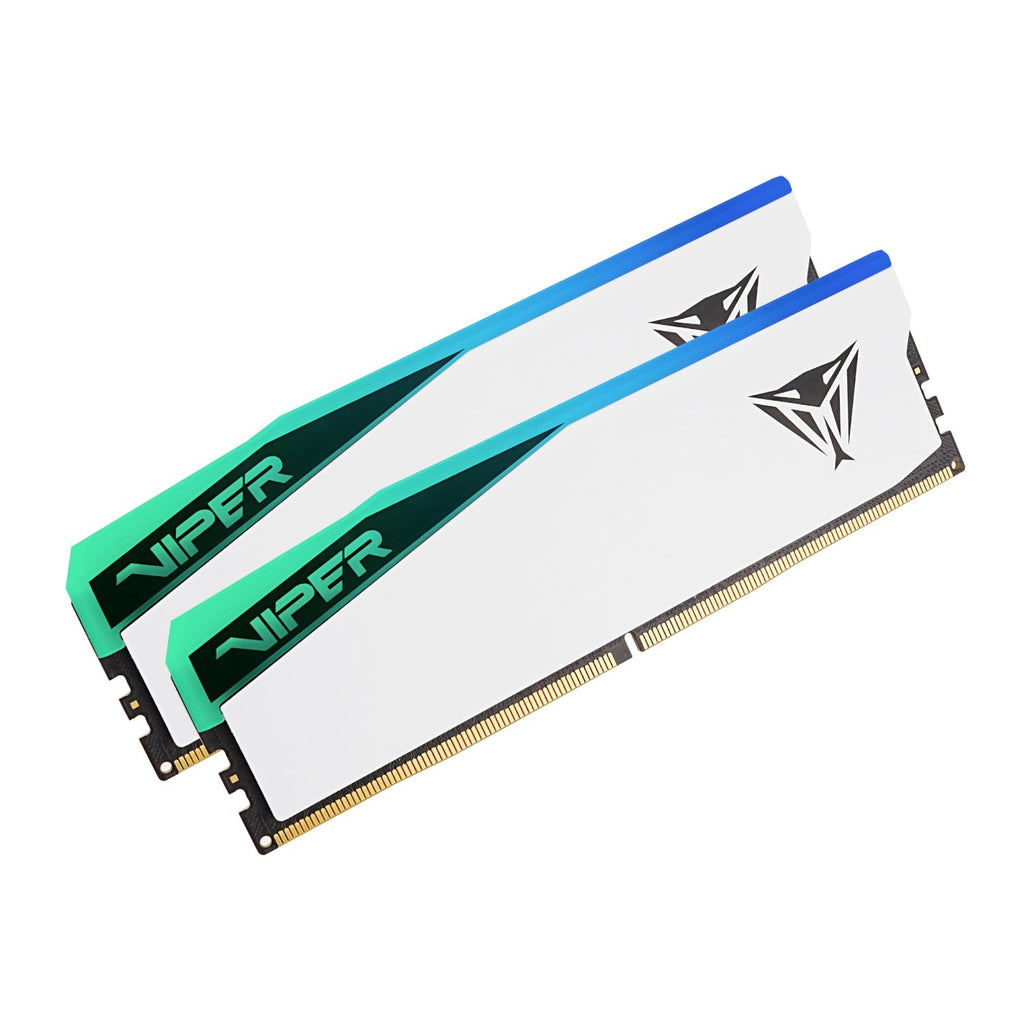 Patriot Viper Elite 5 RGB 32GB 6000MHz DDR5 Desktop Gaming Memory Kit - White-Wolf Media Store