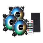 PCBuilder Tempest Chill Fan Kit 3x120MM Dual Glow ARGB Fan + Controller + RF Remote-Wolf Media Store