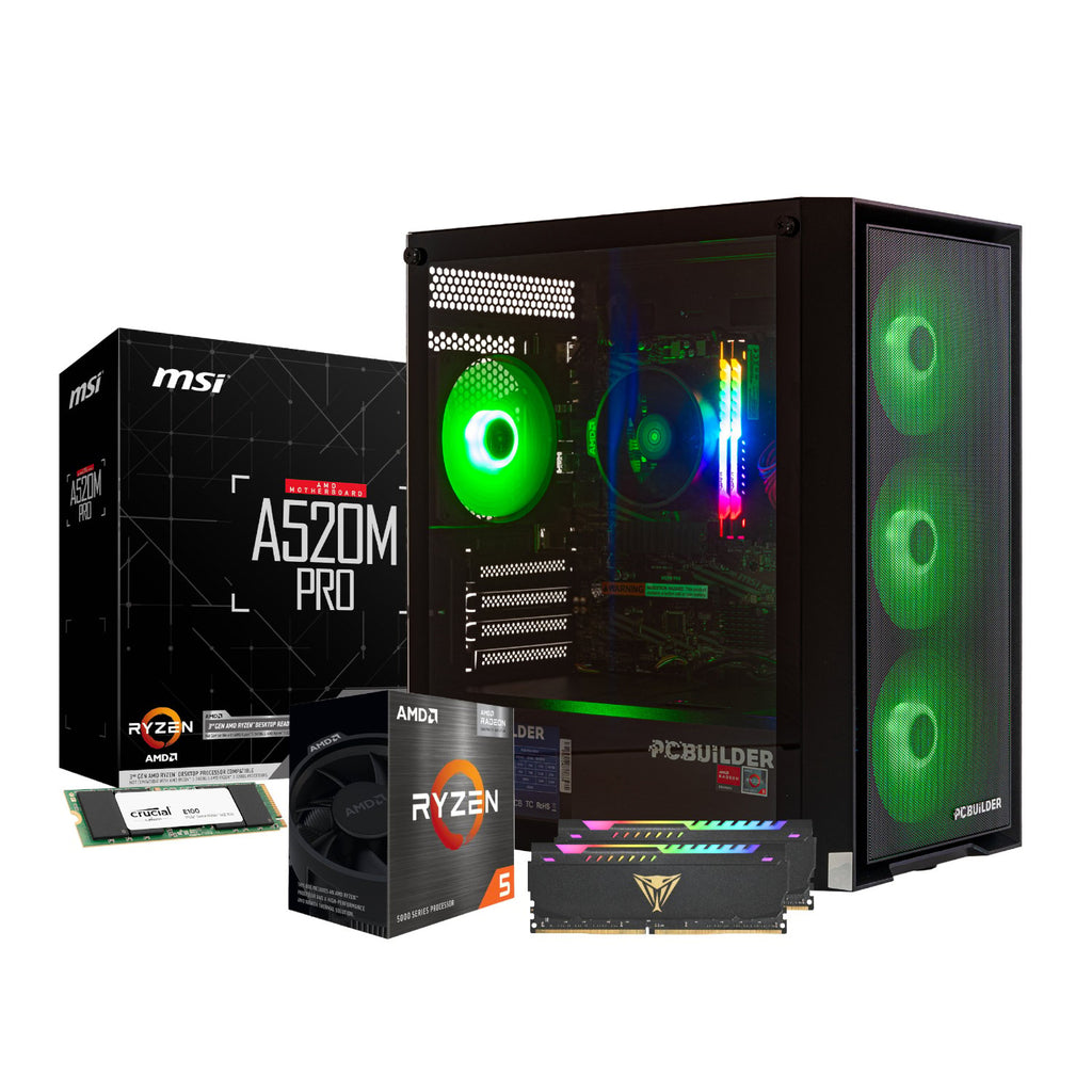 PCBuilder Ryzen 5 5600GT DEFENDER Windows 11 Gaming PC-Wolf Media Store