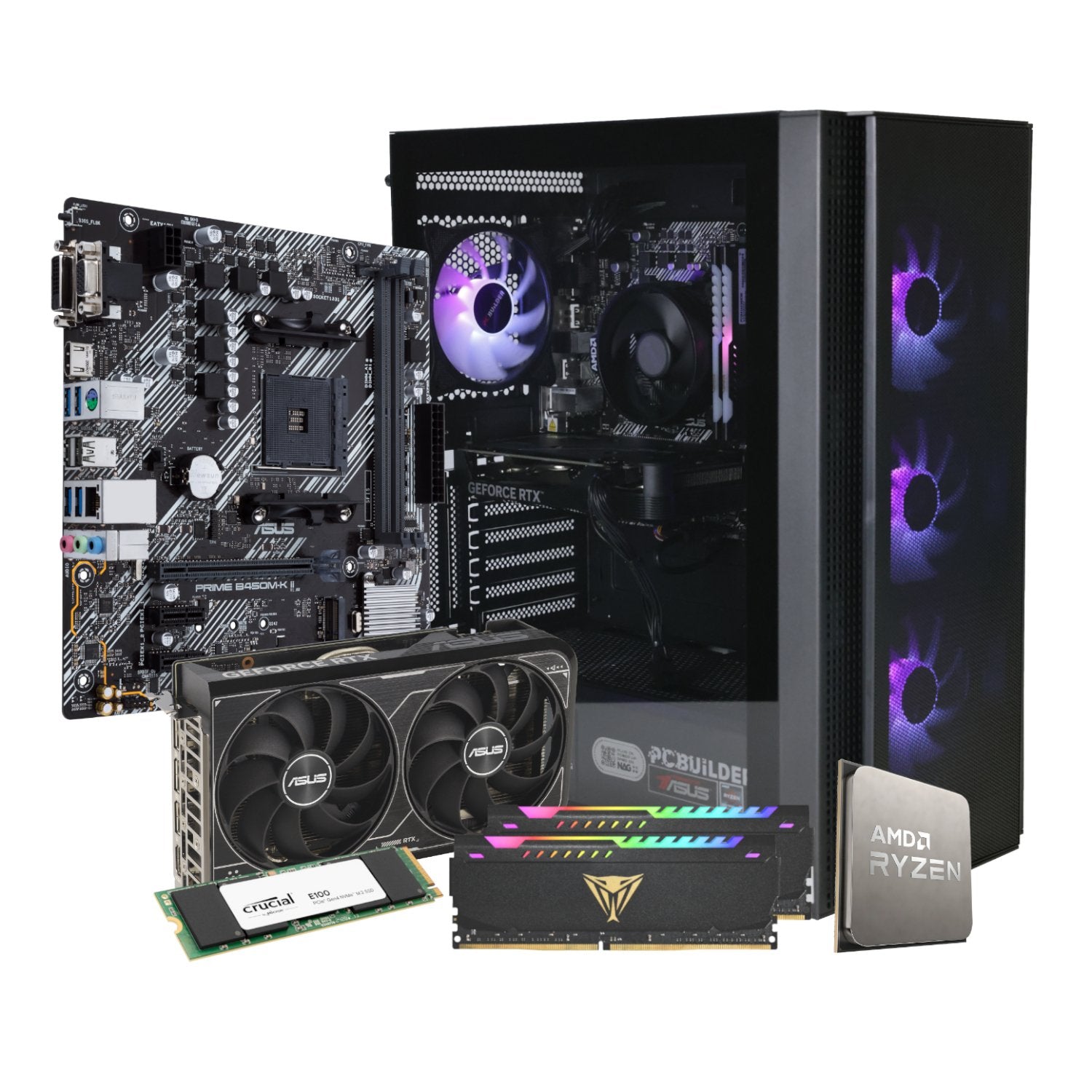 PCBuilder Ryzen 5 5600X TITAN Windows 11 Gaming PC - Wolf Media Store