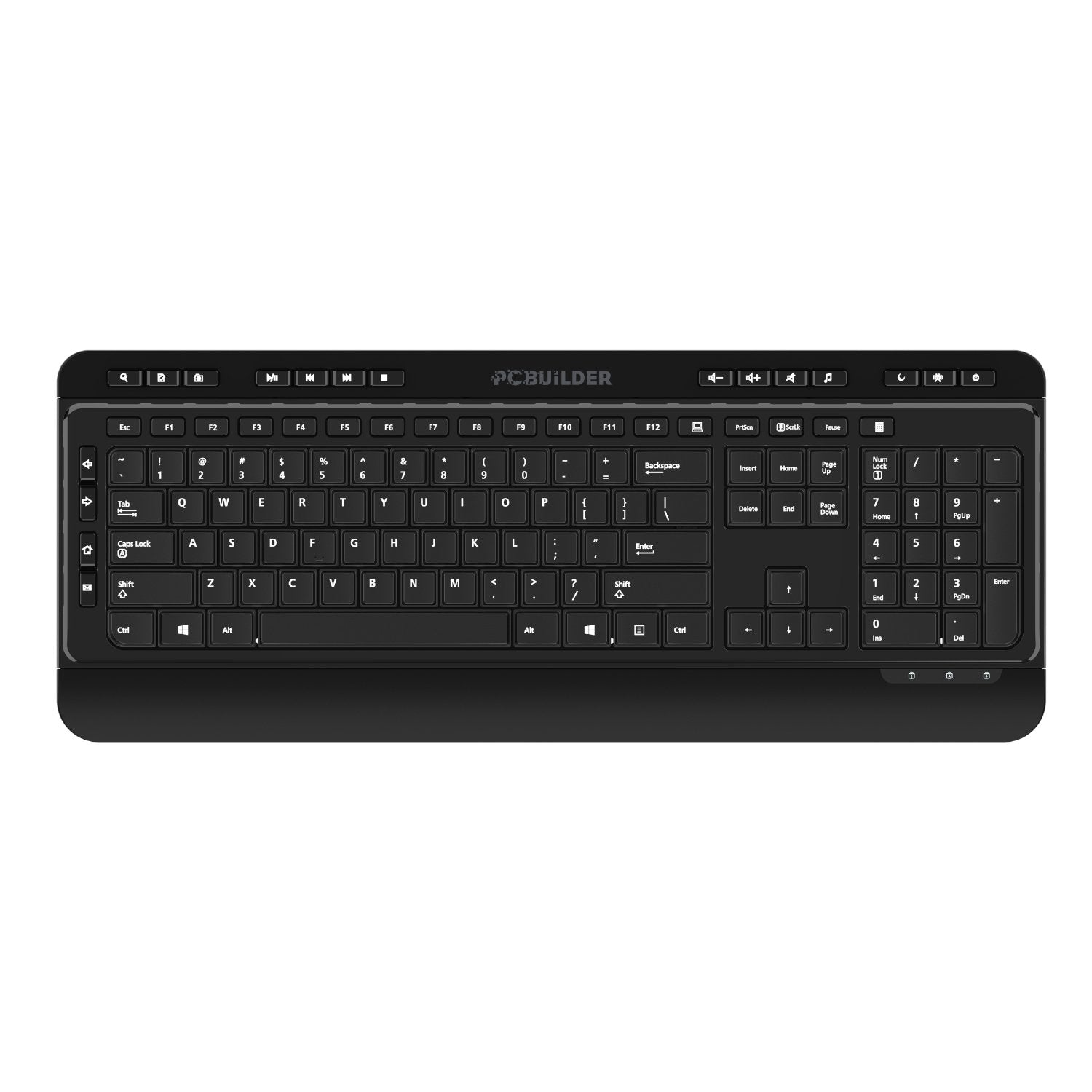PCBuilder ALPHA Silent Wireless Keyboard and Mouse Combo - Wolf Media Store
