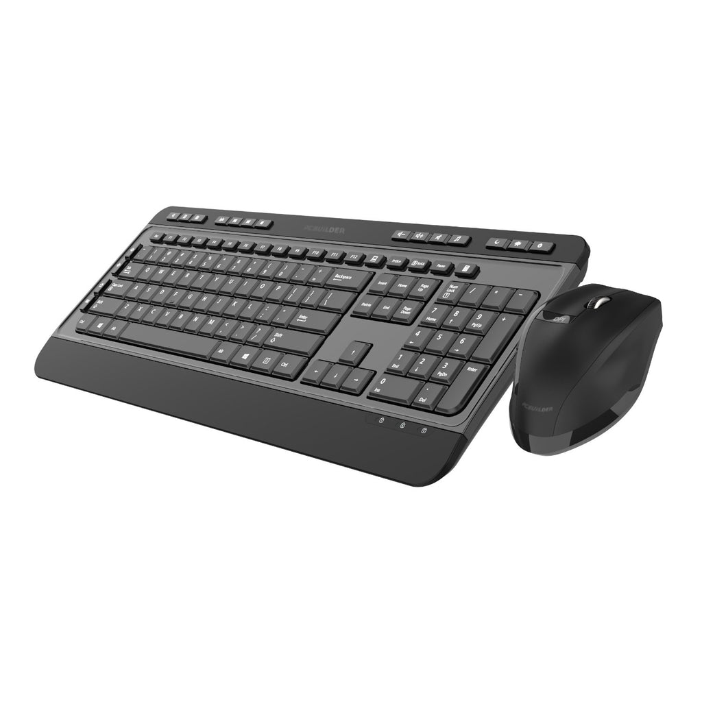 PCBuilder ALPHA Silent Wireless Keyboard and Mouse Combo - Wolf Media Store