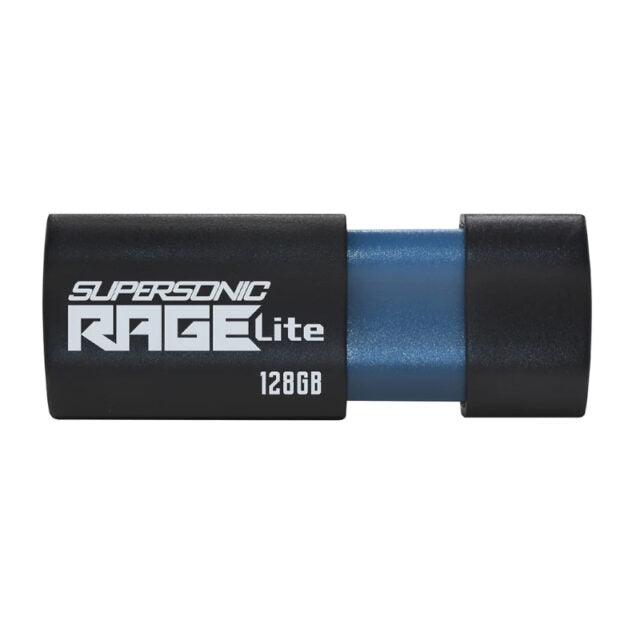 Patriot Rage Lite 128GB USB3.2 Flash Drive - Black-Wolf Media Store