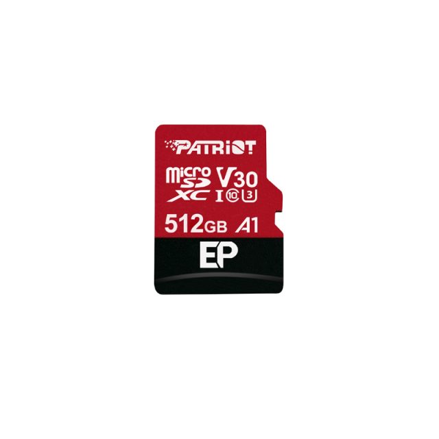Patriot EP V30 A1 512GB Micro SDXC Card + Adapter-Wolf Media Store