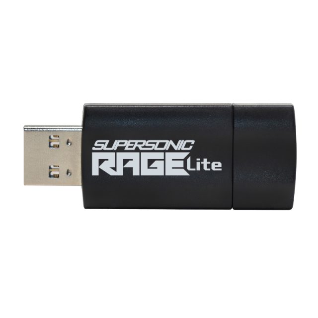 Patriot Rage Lite 64GB USB3.2 Flash Drive - Black-Wolf Media Store
