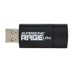 Patriot Rage Lite 64GB USB3.2 Flash Drive - Black-Wolf Media Store