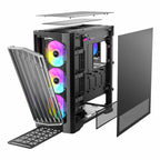 Antec Performance FT1 E-ATX |ATX |M-ATX | ITX ARGB Full-Tower Gaming Chassis - Black-Wolf Media Store