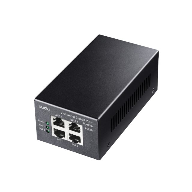 Cudy 2-Channel 30W Gigabit PoE+ Injector-Wolf Media Store