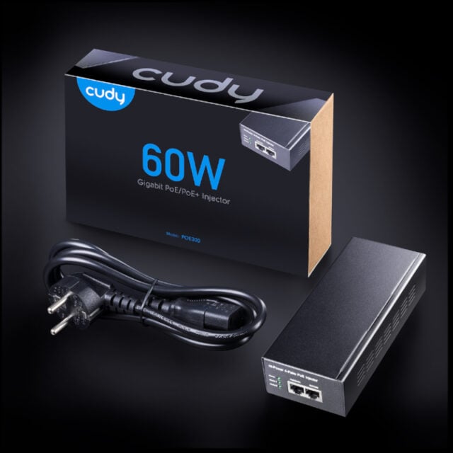 Cudy 60W Gigabit PoE+ Injector-Wolf Media Store