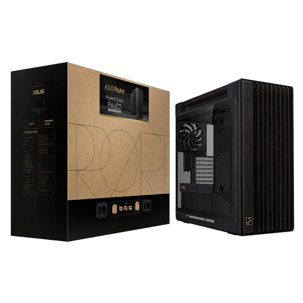 Asus ProArt PA602 Wood Edition Mid Tower ATX Chassis - Black