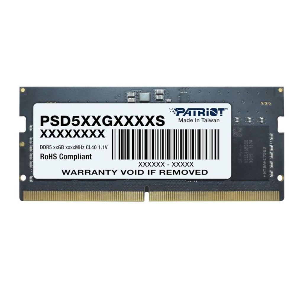 Patriot Signature Line DDR5 8GB 4800MHz Single Rank SODIMM Notebook Memory - Wolf Media Store