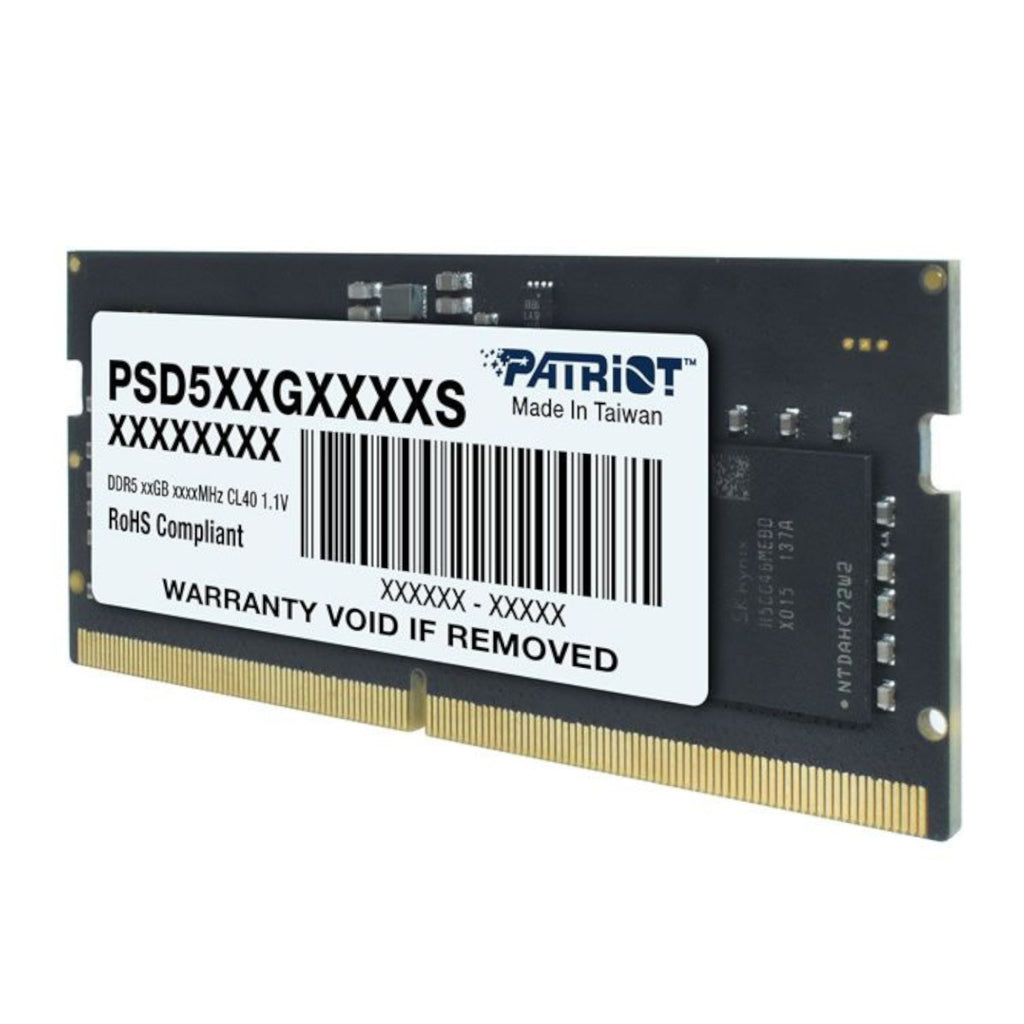 Patriot Signature Line DDR5 8GB 4800MHz Single Rank SODIMM Notebook Memory - Wolf Media Store