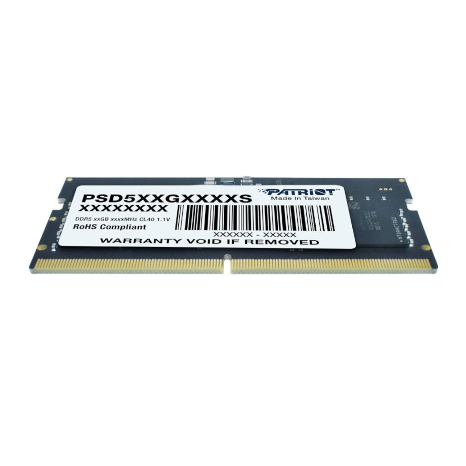 Patriot Signature Line DDR5 8GB 4800MHz Single Rank SODIMM Notebook Memory - Wolf Media Store