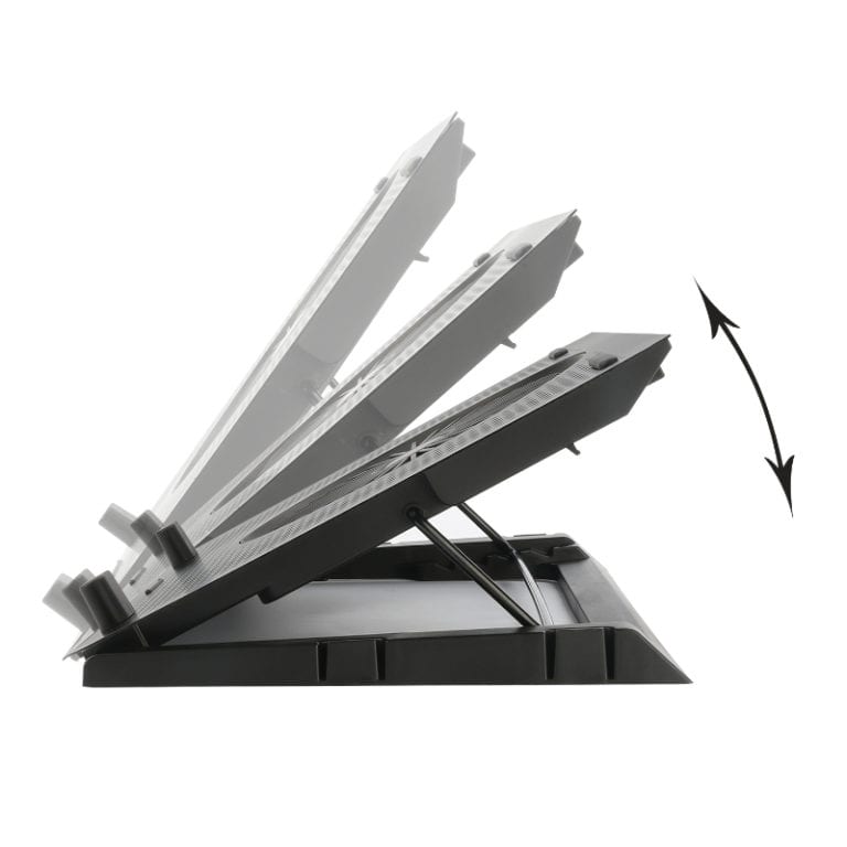 REDRAGON Dual USB 5 Fan RGB Gaming Notebook Stand-Wolf Media Store
