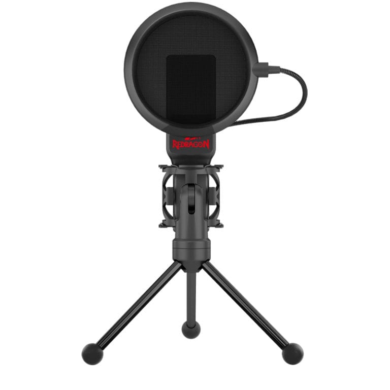 REDRAGON SEYFERT 3.5mm Aux Gaming Mic and Tripod - Black-Wolf Media Store