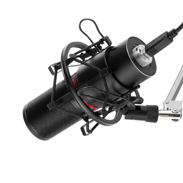 REDRAGON BLAZAR Cardioid USB Gaming Mic and Tripod - Black-Wolf Media Store