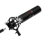 REDRAGON BLAZAR Cardioid USB Gaming Mic and Tripod - Black-Wolf Media Store