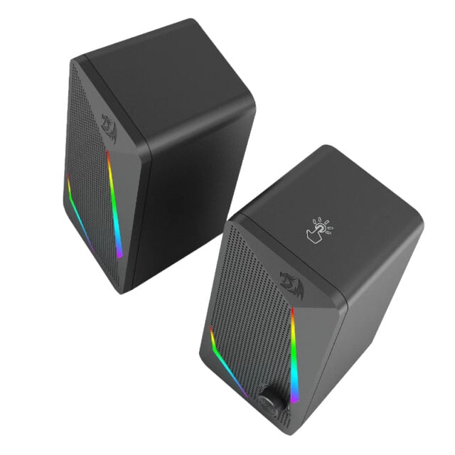 REDRAGON 2.0 Satellite Speakers WALTZ - Black-Wolf Media Store