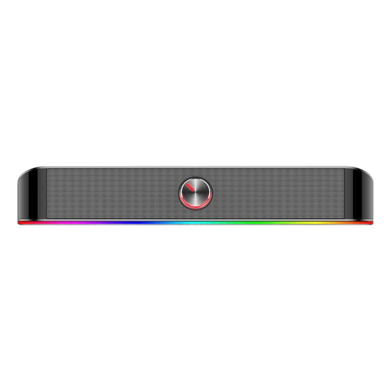 REDRAGON 2.0 Sound Bar ADIEMUS 2 x 3W RGB USB|Aux PC Gaming Speaker - Black-Wolf Media Store