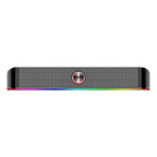 REDRAGON 2.0 Sound Bar ADIEMUS 2 x 3W RGB USB|Aux PC Gaming Speaker - Black-Wolf Media Store