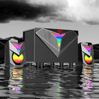 REDRAGON 2.1 Satellite Speaker TOCCATA RGB 11W Gaming Speaker - Black-Wolf Media Store