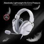 REDRAGON Over-Ear AURORA Gaming Headset - White-Wolf Media Store