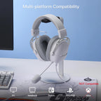 REDRAGON Over-Ear AURORA Gaming Headset - White-Wolf Media Store