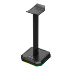 Redragon HA300 Scepter Pro RGB Headset Stand with USB Hub (4 x USB 2.0, RGB Lighting)-Wolf Media Store