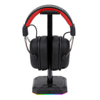 Redragon HA300 Scepter Pro RGB Headset Stand with USB Hub (4 x USB 2.0, RGB Lighting)-Wolf Media Store