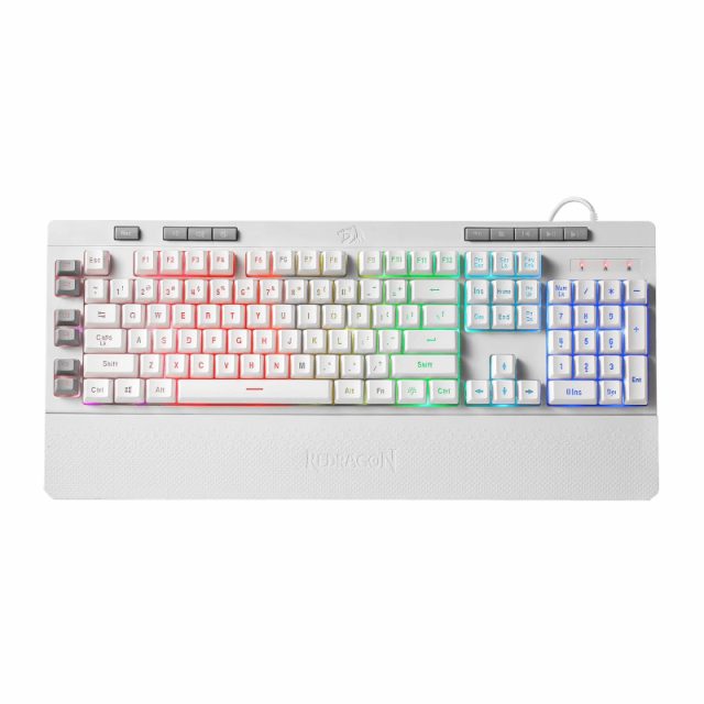 REDRAGON SHIVA Membrane Keyboard - White-Wolf Media Store