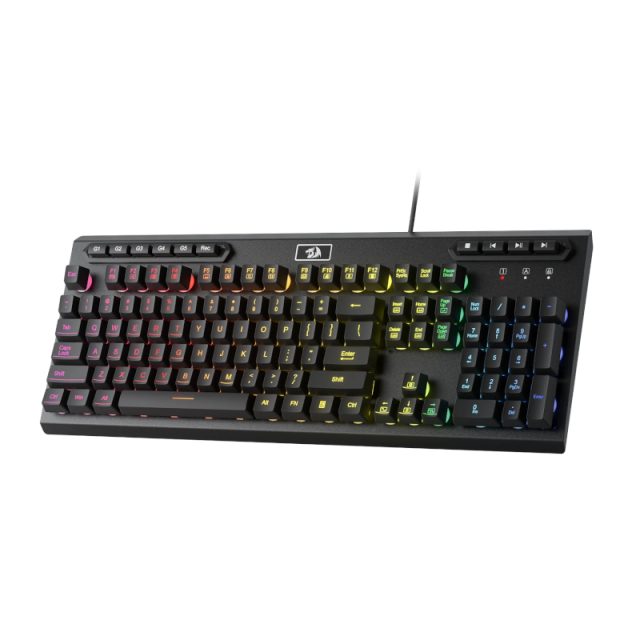 REDRAGON ADITYA Membrane Keyboard - Black-Wolf Media Store