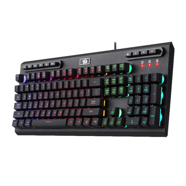REDRAGON ADITYA Membrane Keyboard - Black-Wolf Media Store