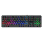 Redragon K521 Upgrade Rainbow LED 104-Key Membrane Gaming Keyboard-Wolf Media Store