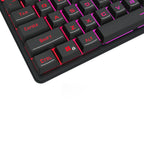Redragon K521 Upgrade Rainbow LED 104-Key Membrane Gaming Keyboard-Wolf Media Store