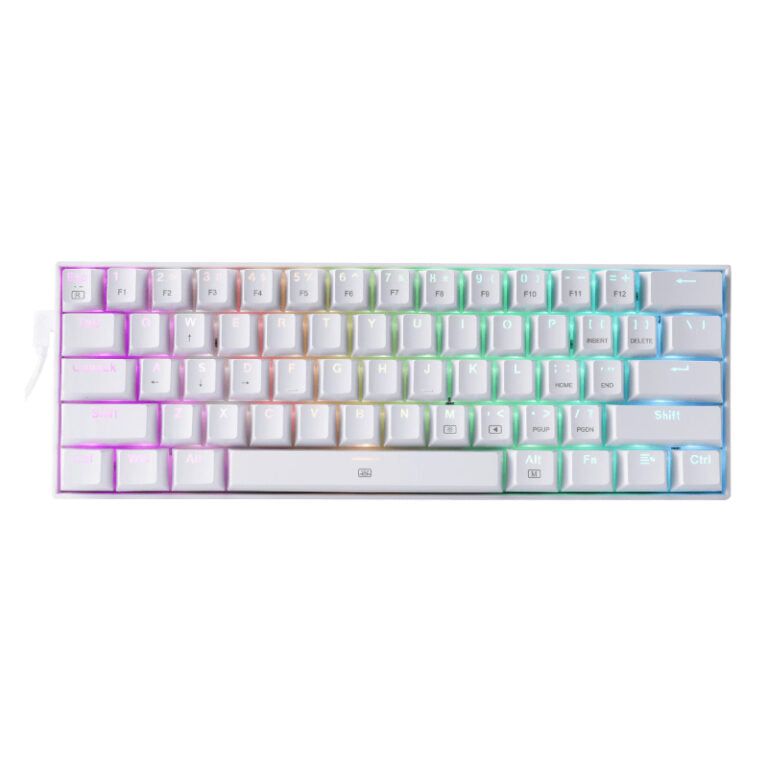 REDRAGON DRAGONBORN Wired Mechanical Keyboard RGB67Key Design - White-Wolf Media Store