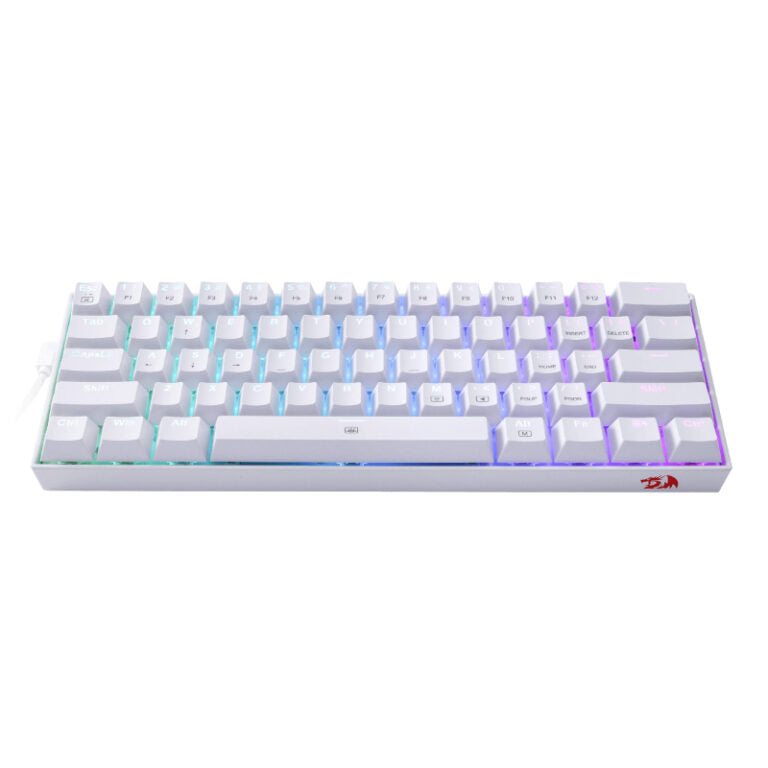 REDRAGON DRAGONBORN Wired Mechanical Keyboard RGB67Key Design - White-Wolf Media Store