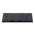 REDRAGON Horus Mini 61Key Red Switch RGB Low Profile Gaming Mechanical Keyboard - Black-Wolf Media Store