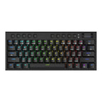 REDRAGON Horus Mini Pro 61Key Wireless Bluetooth Red Switch RGB Low Profile Gaming Mechanical Keyboard - Black-Wolf Media Store