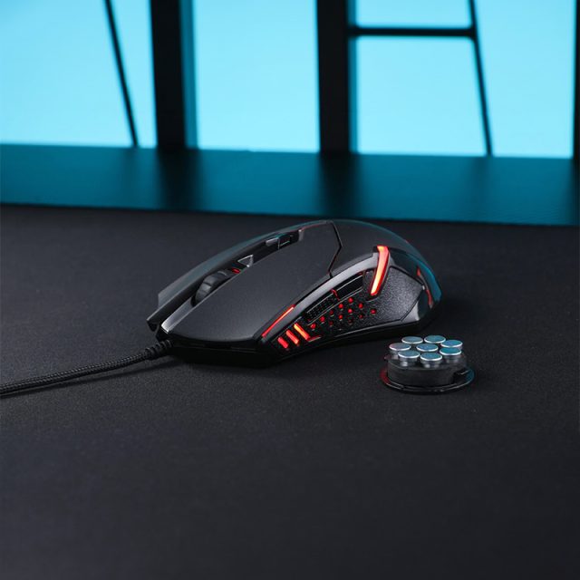 REDRAGON CENTROPHORUS 7200DPI RGB Gaming Mouse - Black-Wolf Media Store