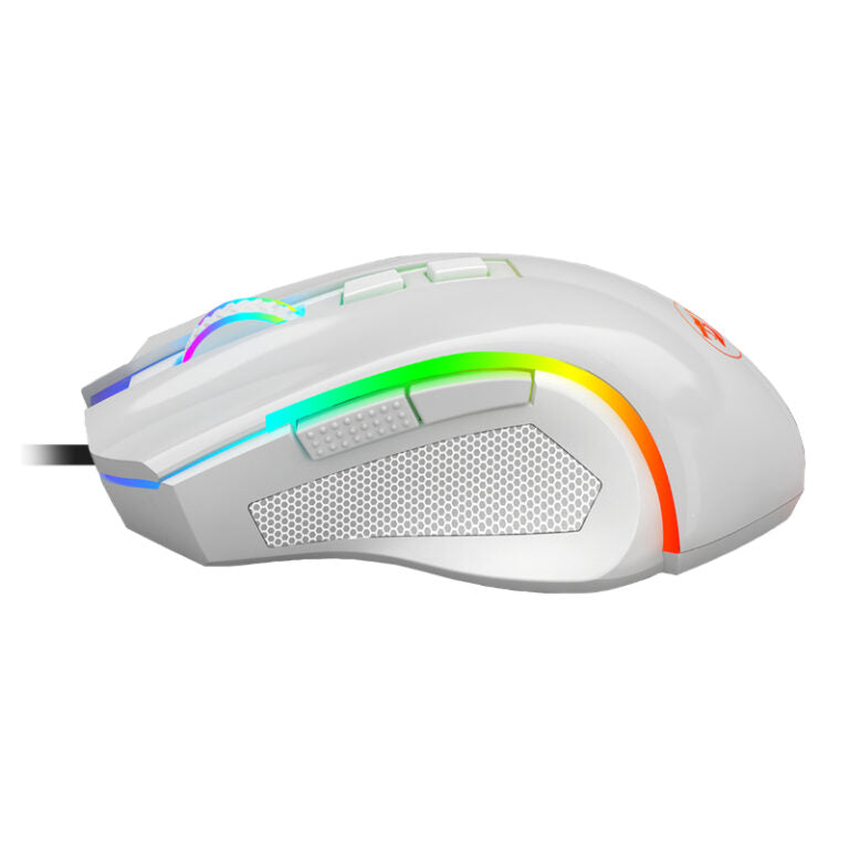 REDRAGON GRIFFIN 7200DPI Gaming Mouse - White-Wolf Media Store